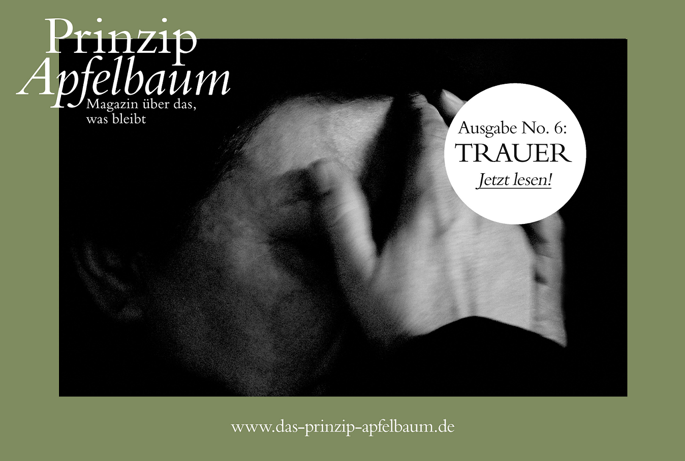 Wie l�sst sich mit Trauer umgehen, gestalten? Was muss ich im Umgang mit Trauernden beachten und was gilt es im Trauerfall zu tun? Antworten auf diese und viele weitere Fragen gibt die aktuelle Ausgabe des kostenlosen Online-Magazins �Prinzip Apfelbaum� mit dem Thema TRAUER.  | Freie-Pressemitteilungen.de